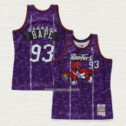 NO 93 Camiseta Toronto Raptors Hardwood Classic Bape Violeta