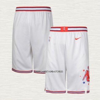 Pantalone Houston Rockets Ciudad 2023-24 Blanco