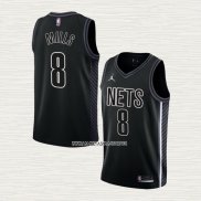 Patty Mills NO 8 Camiseta Brooklyn Nets Statement 2022-23 Negro