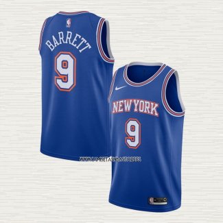 RJ Barrett NO 9 Camiseta New York Knicks Statement 2019-20 Azul