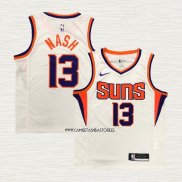Steve Nash NO 13 Camiseta Phoenix Suns Association Blanco