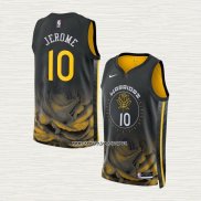 Ty Jerome NO 10 Camiseta Golden State Warriors Ciudad 2022-23 Negro