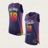 Yuta Watanabe NO 18 Camiseta Phoenix Suns Ciudad Autentico 2023-24 Violeta