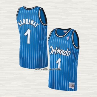 Anfernee Hardaway NO 1 Camiseta Orlando Magic Mitchell & Ness 1994-95 Azul