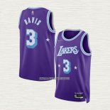 Anthony Davis NO 3 Camiseta Los Angeles Lakers Ciudad Edition 2021-22 Violeta