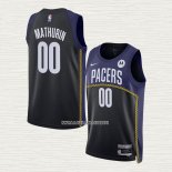 Bennedict Mathurin NO 00 Camiseta Indiana Pacers Ciudad 2022-23 Azul