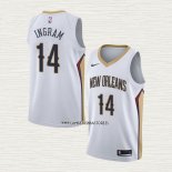Brandon Ingram NO 14 Camiseta New Orleans Pelicans Association Blanco