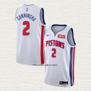 Cade Cunningham NO 2 Camiseta Detroit Pistons Association Blanco