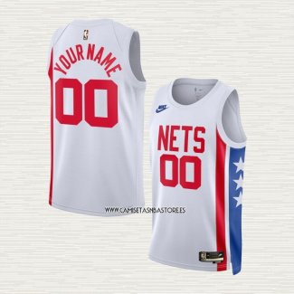 Camiseta Brooklyn Nets Personalizada Classic 2022-23 Blanco