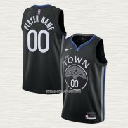 Camiseta Golden State Warriors Personalizada Ciudad 2019-20 Negro