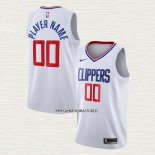 Camiseta Los Angeles Clippers Personalizada Association 2020-21 Blanco