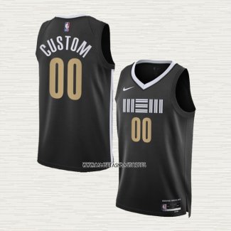 Camiseta Memphis Grizzlies Personalizada Ciudad 2023-24 Negro