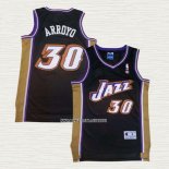 Carlos Arroyo NO 30 Camiseta Utah Jazz Retro Negro