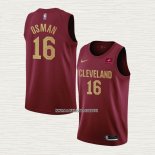 Cedi Osman NO 16 Camiseta Cleveland Cavaliers Icon 2022-23 Rojo