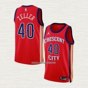 Cody Zeller NO 40 Camiseta New Orleans Pelicans Statement 2023-24 Rojo