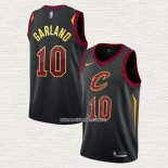 Darius Garland NO 10 Camiseta Cleveland Cavaliers Statement Negro