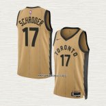 Dennis Schroder NO 17 Camiseta Toronto Raptors Ciudad 2023-24 Oro