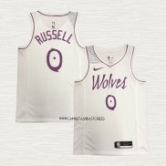 Derrick Rose NO 0 Camiseta Minnesota Timberwolves Earned Blanco