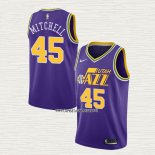 Donovan Mitchell NO 45 Camiseta Utah Jazz Classic 2018-19 Violeta