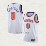 Donte Divincenzo NO 0 Camiseta New York Knicks Association Blanco