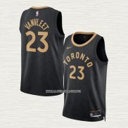 Fred Vanvleet NO 23 Camiseta Toronto Raptors Ciudad 2022-23 Negro