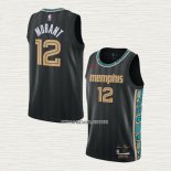 Ja Morant NO 12 Camiseta Memphis Grizzlies Ciudad 2020-21 Negro