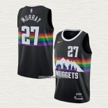 Jamal Murray NO 27 Camiseta Denver Nuggets Ciudad 2019-20 Negro