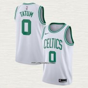 Jayson Tatum NO 0 Camiseta Boston Celtics Association 2017-18 Blanco