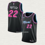 Jimmy Butler NO 22 Camiseta Miami Heat Ciudad 2018-19 Negro