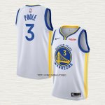 Jordan Poole NO 3 Camiseta Golden State Warriors Association Blanco