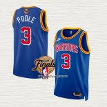 Jordan Poole NO 3 Camiseta Golden State Warriors Classic 2022 NBA Finals Azul