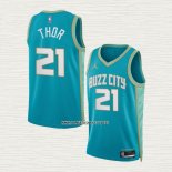 Jt Thor NO 21 Camiseta Charlotte Hornets Ciudad 2023-24 Verde