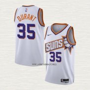 Kevin Durant NO 35 Camiseta Phoenix Suns Association 2023-24 Blanco