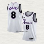 Kobe Bryant NO 8 Camiseta Los Angeles Lakers Ciudad 2022-23 Blanco
