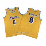 Kobe Bryant NO 8 Camiseta Nino Los Angeles Lakers Icon 2018-19 Amarillo
