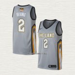 Kyrie Irving NO 2 Camiseta Cleveland Cavaliers Ciudad 2018 Gris