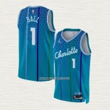 LaMelo Ball NO 1 Camiseta Charlotte Hornets Ciudad 2022-23 Azul