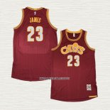 LeBron James NO 23 Camiseta Cleveland Cavaliers Mitchell & Ness 2015-16 Rojo