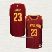 LeBron James NO 23 Camiseta Cleveland Cavaliers Retro Rojo