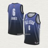 LeBron James NO 6 Camiseta Los Angeles Lakers All Star 2023 Azul