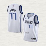 Luka Doncic NO 77 Camiseta Nino Dallas Mavericks Association 2021 Blanco