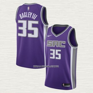 Marvin Bagley III NO 35 Camiseta Sacramento Kings Icon Violeta