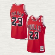 Michael Jordan NO 23 Camiseta Chicago Bulls Mitchell & Ness 1997-98 Rojo