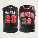 Michael Jordan NO 23 Camiseta Nino Chicago Bulls Negro2