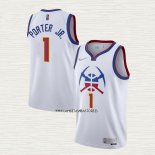 Michael Porter JR. NO 1 Camiseta Denver Nuggets Earned 2020-21 Blanco