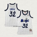 NO 32 Camiseta Nino Orlando Magic Mitchell & Ness 1993-94 Blanco Shaquille O'Neal