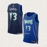 Nathan Knight NO 13 Camiseta Minnesota Timberwolves Ciudad 2021-22 Azul