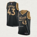 Pascal Siakam NO 43 Camiseta Toronto Raptors Ciudad 2020-21 Negro