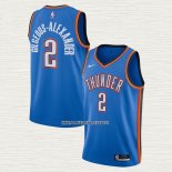 Shai Gilgeous-Alexander NO 2 Camiseta Oklahoma City Thunder Icon 2020-21 Azul