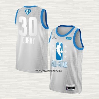 Stephen Curry NO 30 Camiseta Golden State Warriors All Star 2022 Gris